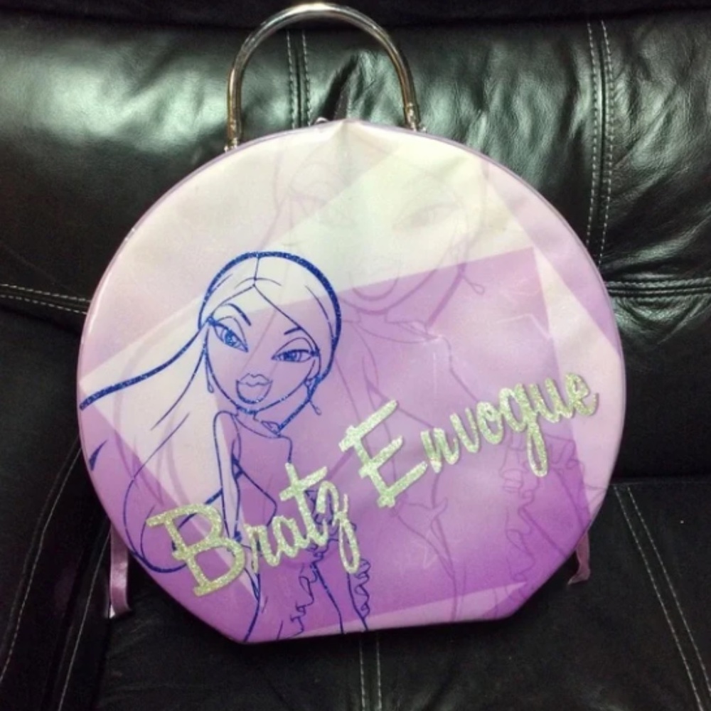 Rare BRATZ doll clothing accessory closet storage case glitter sparkle carry bag
